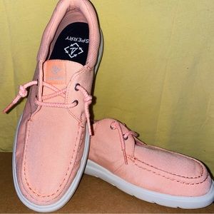 Women’s Sperry Seacycled Captains Moc Peach Size 10